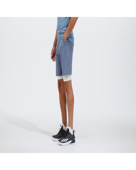 Adidas Blue Tennis Ergo Shorts for men