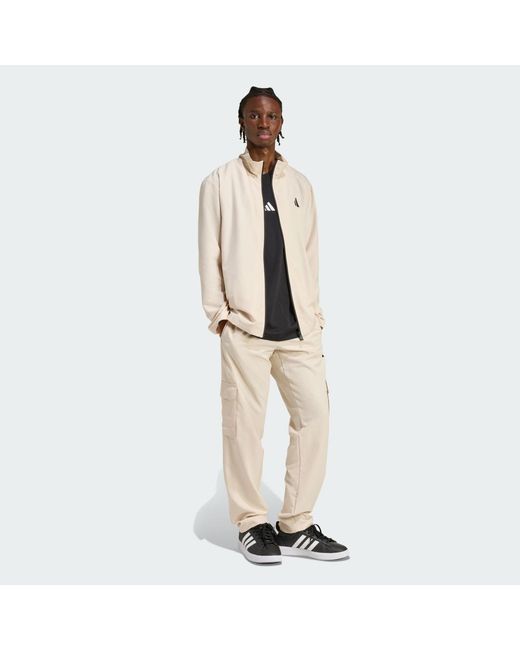 Adidas Natural Sportswear Woven Cargo Tracksuit for men