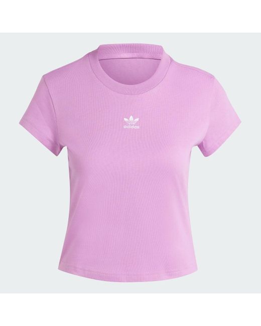 Adidas Purple Essentials Slim T-Shirt