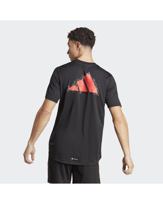Camiseta Workout Base Logo adidas de hombre de color Negro | Lyst