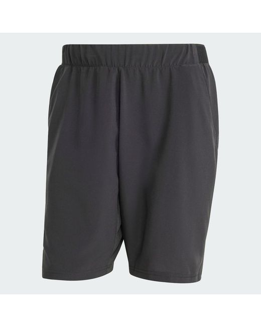 Adidas Black Club Tennis Climacool Stretch Woven Shorts for men