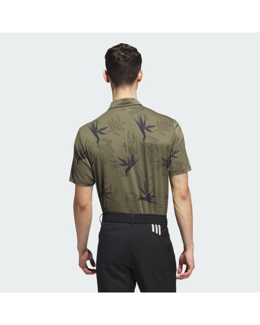 Adidas Originals Green Oasis Mesh Polo Shirt for men