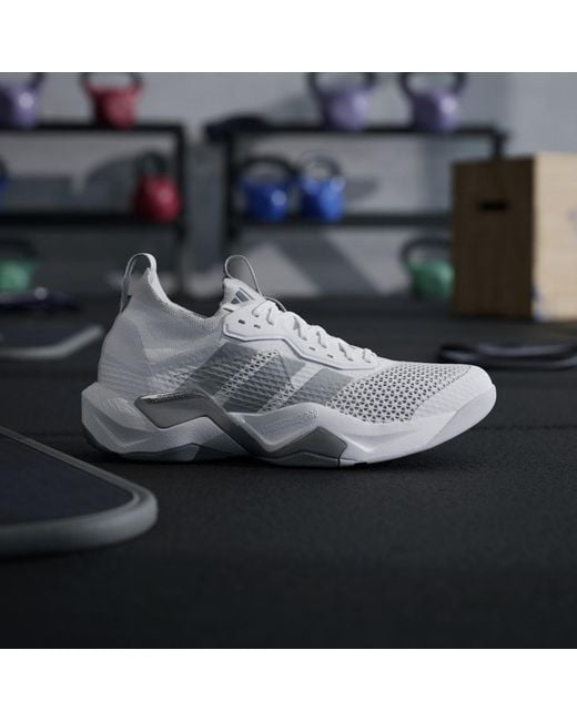 Adidas White Rapidmove Adv 2 Hiit Training Shoes for men