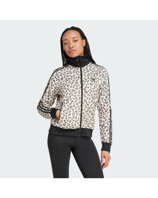 Adidas Black Leopard Firebird Track Top