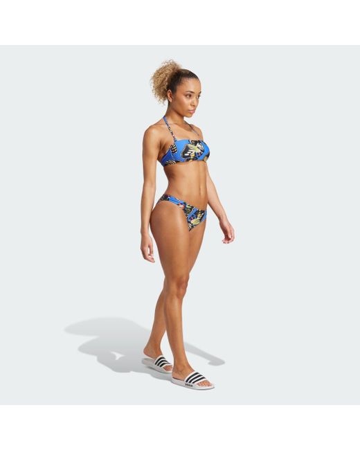 Conjunto De Bikini X Farm Rio Tipo Bandeau Adidas de color White