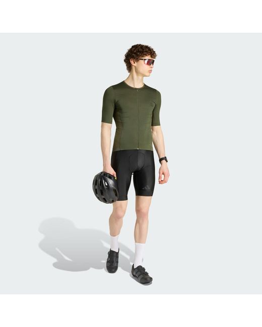Adidas Green Tempo Cycling Jersey for men