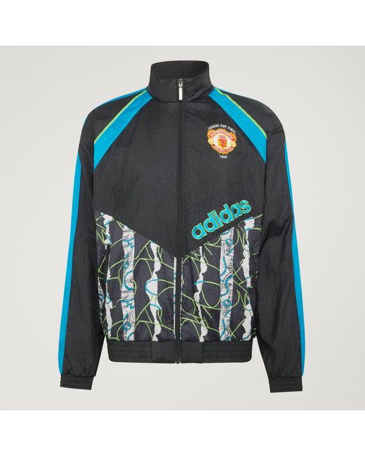 Adidas Blue Manchester United Woven Jacket 90 for men