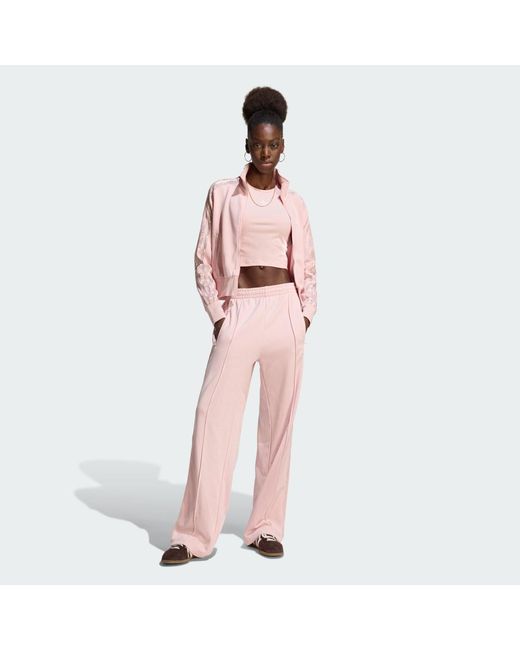 Adidas Pink Firebird Lace Tracktop
