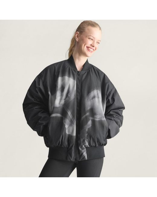 Adidas Black By Stella Mccartney Woven Bomber Printed
