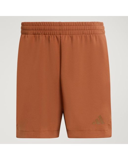 Adidas Brown Soft Lux Shorts for men