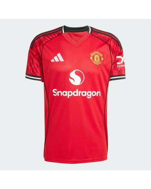 Adidas Red Manchester United 25/26 Home Jersey for men