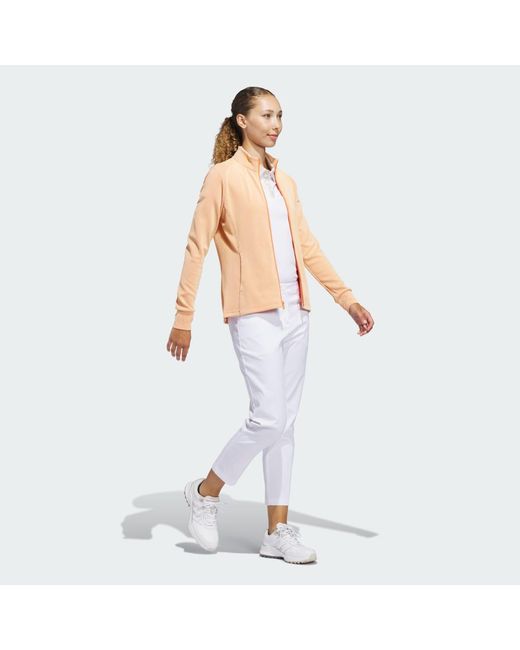 Giacca Full Zip Performance Texture di Adidas in White
