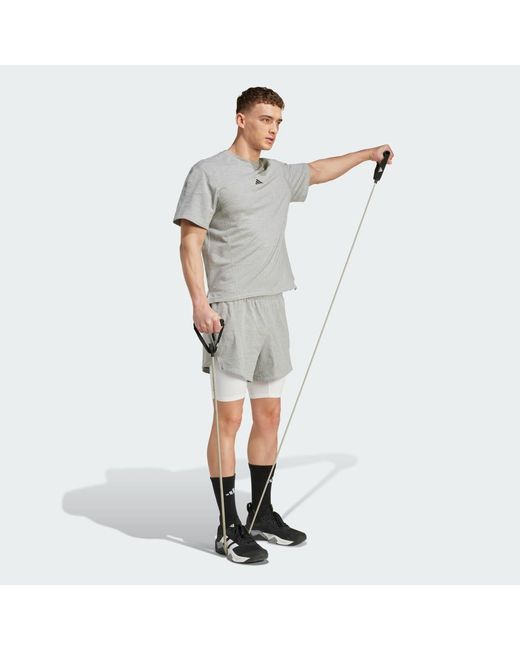 Adidas Gray D4T X Tee for men