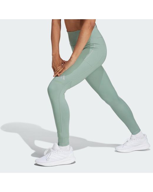Adidas Green Ultimateadidas Reflective 7/8 Leggings