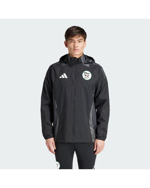 Adidas Black Algeria All-Weather Jacket for men