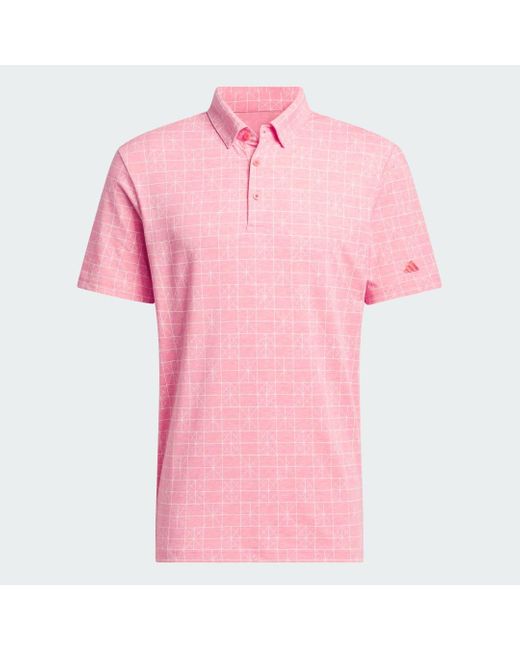 Polo Go-To Novelty di Adidas in Red da Uomo