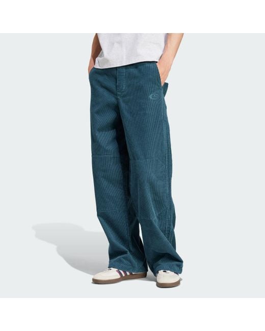 adidas Originals 90S Corduroy Trousers in Blue for Men | Lyst UK