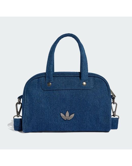 Adidas Blue Adicolor Mini Bowling Bag Denim