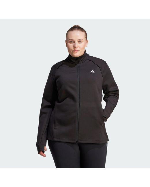 Adidas Originals Black Training Cover-up (plus Size)