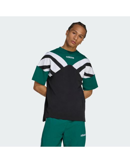 Adidas Originals Green Archive Cutline T-Shirt for men
