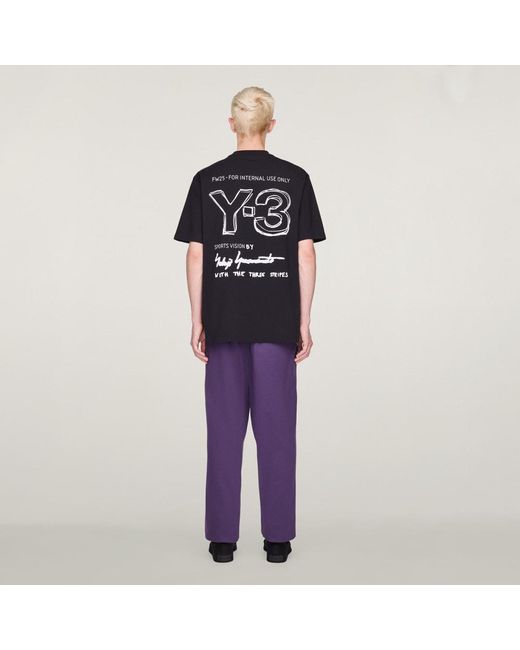Adidas Black Y-3 Short Sleeve T-Shirt