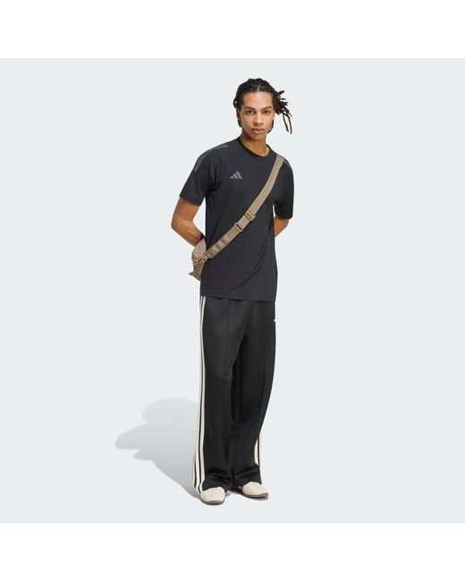 Adidas Black Stadium Loose Open Hem Pant for men