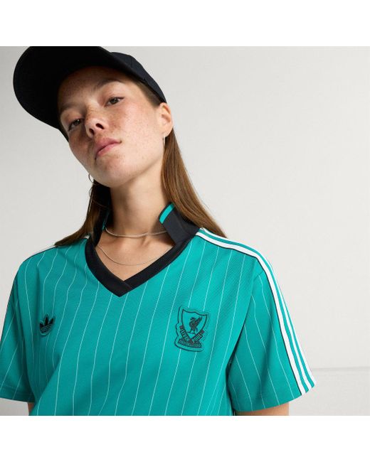 Adidas Blue Liverpool Fc Terrace Icons Dress