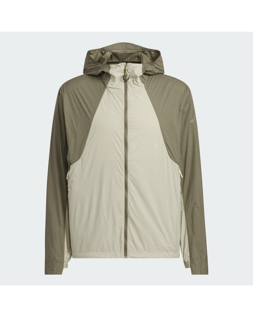 Adidas Green Multi Wind Resistant Jacket for men