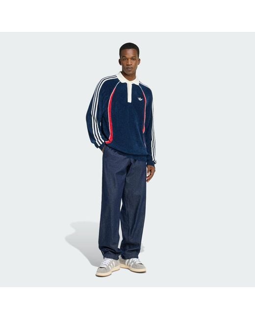 Adidas Blue Retro Remix Teamgeist Polo for men