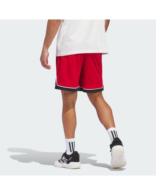Adidas Red Basketball Badge Of Sport Shorts for men