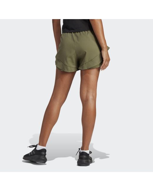 Adidas Green Made To Be Remade Running Shorts