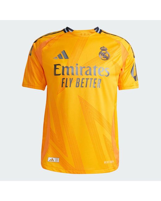 Adidas Orange Real Madrid 24/25 Away Authentic Jersey for men