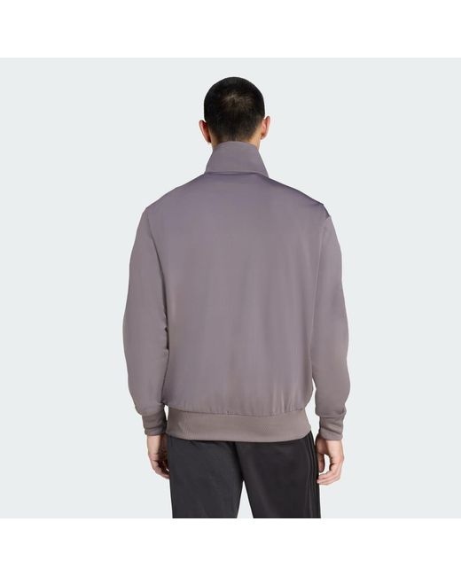 Adidas Purple Firebird Track Jacket for men