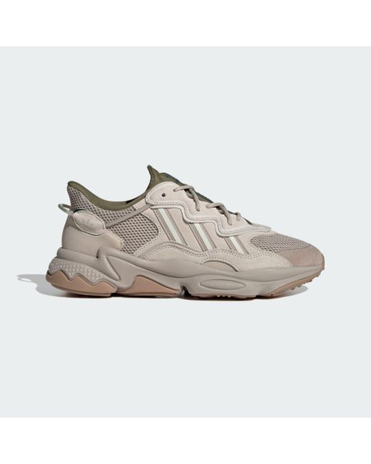 Adidas Gray Ozweego Shoes for men