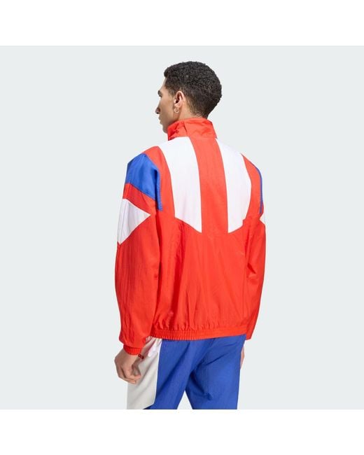 Adidas Red Fc Bayern Muenchen Eqt Track Top for men
