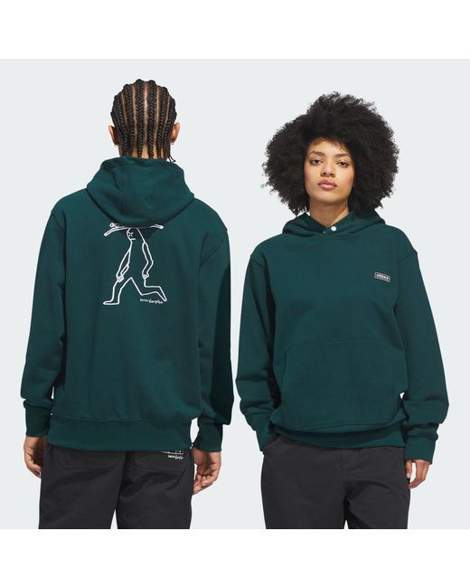 Adidas Green Skateboarding X Mark Gonzales Skate Head Hoodie