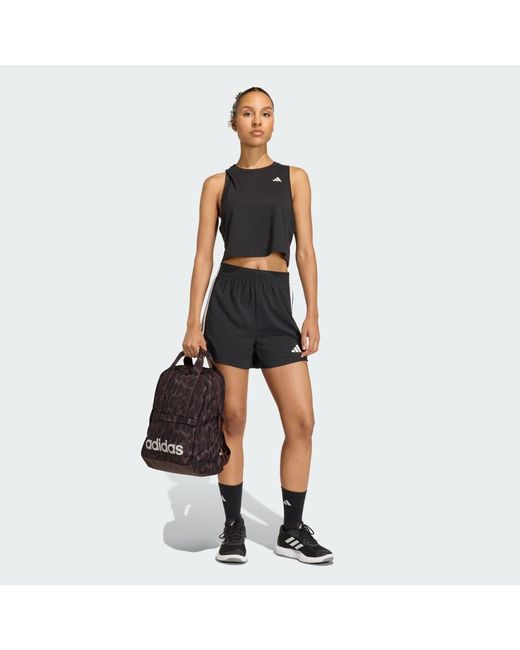 Mochila Estampada Linear Essentials Adidas de color Black