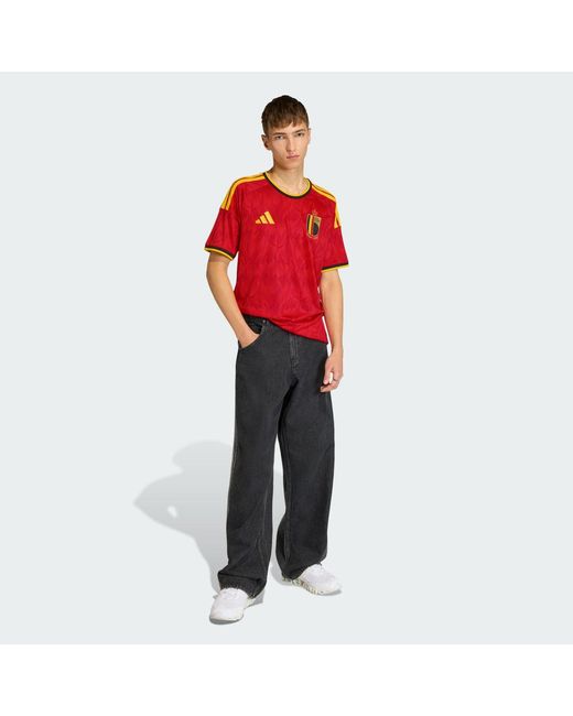 Adidas Red Belgium 26 Home Jersey for men