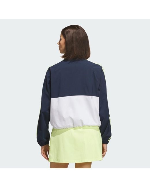 Adidas Blue Beyond The Course Colorblock Twistweave Full-Zip Jacket