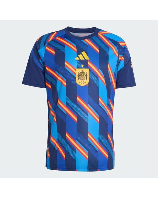 Adidas Blue Spain 26 Home Pre Match Jersey for men