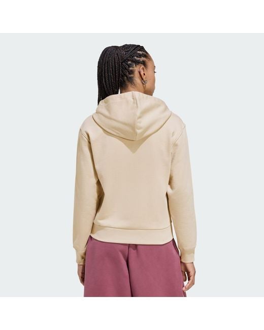 Adidas Red Essentials French Terry Regular Hoodie