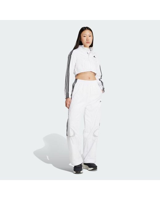 Pantaloni Da Allenamento Teamgeist Adicolor Oversized di Adidas in White