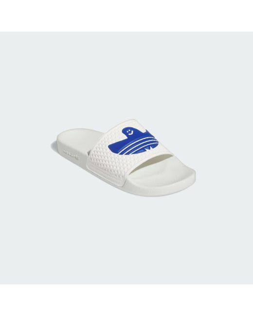 Adidas Blue Shmoofoil Slides for men