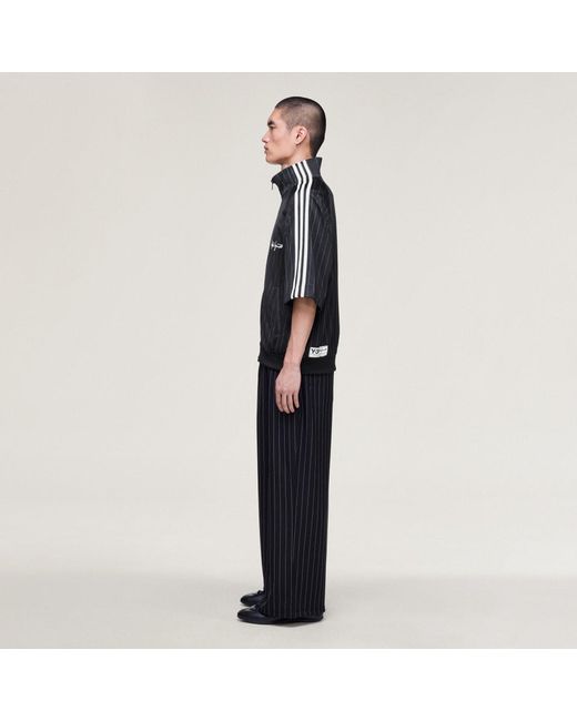 Adidas Black Y-3 Sport Uniform Pinstripe Track Trousers
