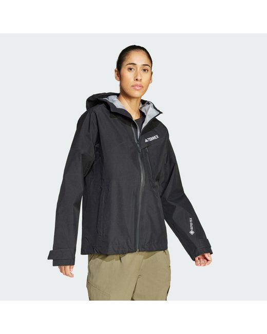 Adidas Black Terrex Techrock 3L Gore-Tex Performance Jacket