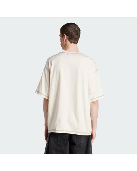 Adidas Natural Trefoil Essentials Tee for men