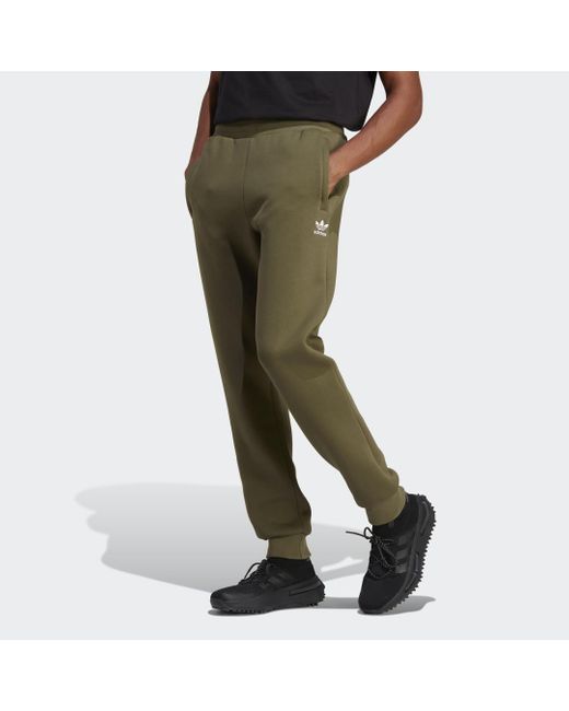 adidas Trefoil Essentials Hose in Grün für Herren | Lyst DE