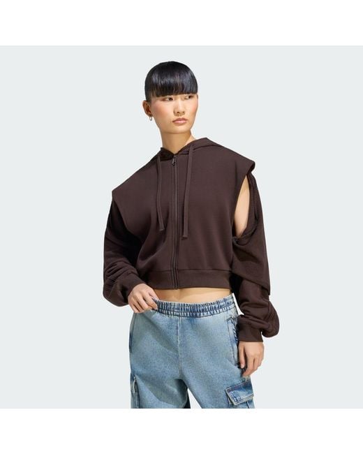 Adidas Originals Brown Sweatshirt Adidas Sst Double Front Hoody