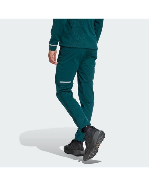 Adidas Green Terrex Xperior Cross-Country Ski Softshell Joggers for men