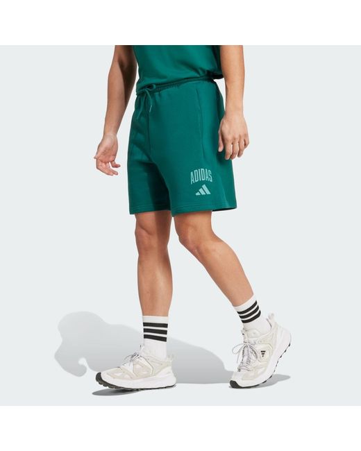 Adidas Green Collegiate Short for men